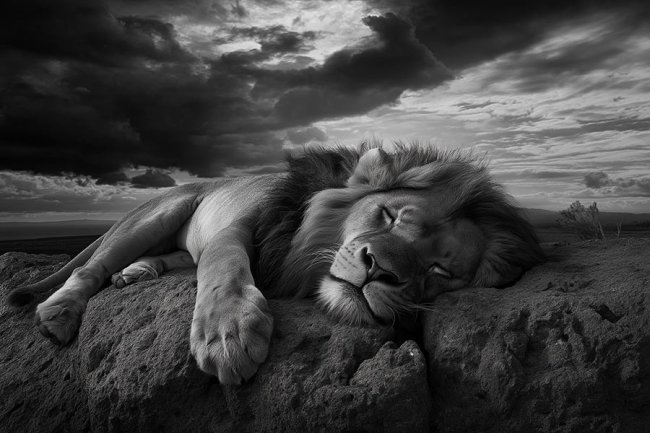 Siesta del león