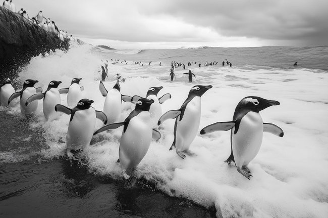 Happy penguins