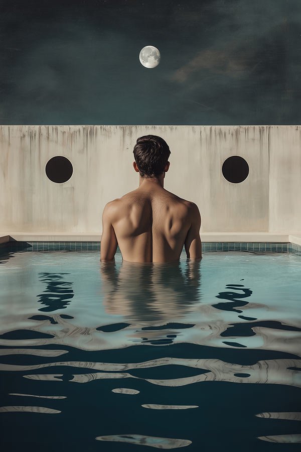 Piscina con luna