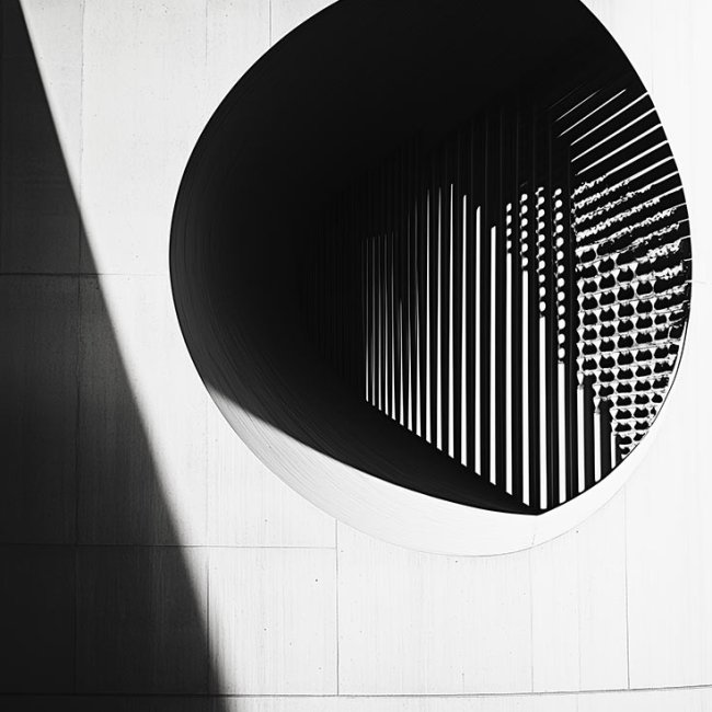 Espacio con luces y sombras