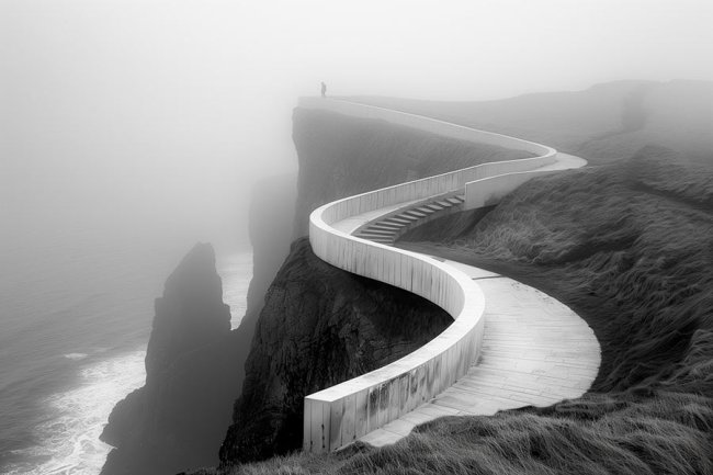 Al final del paseo marítimo