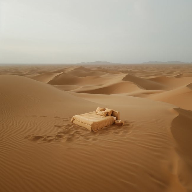 Dormitorio en el desierto
