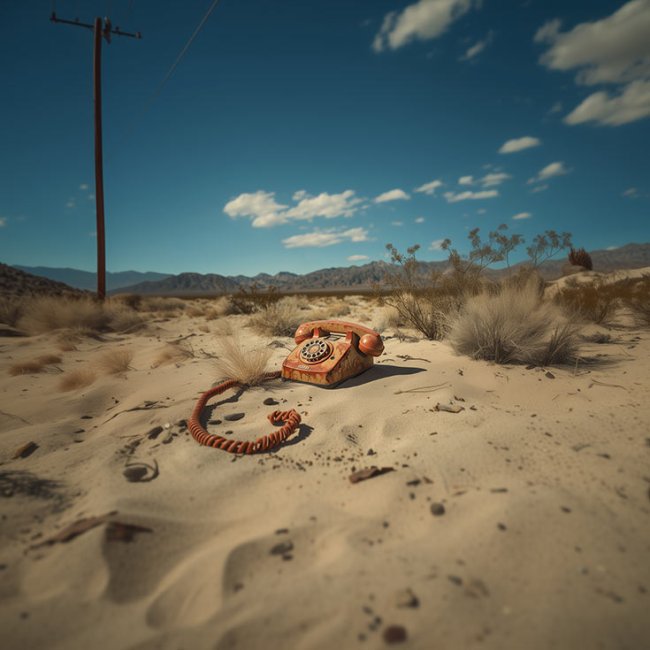 Sin cobertura en el desierto