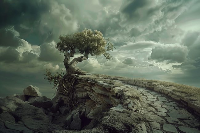 Camino de piedras