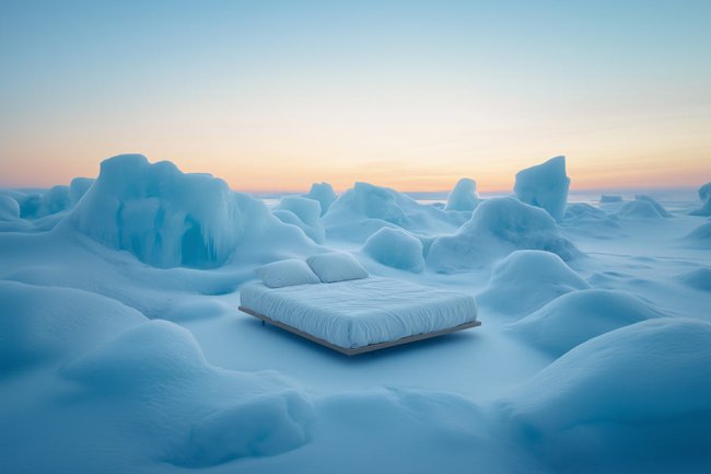 Cama en la Antártida