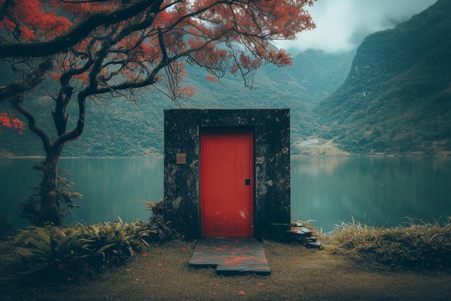 Puerta al lago