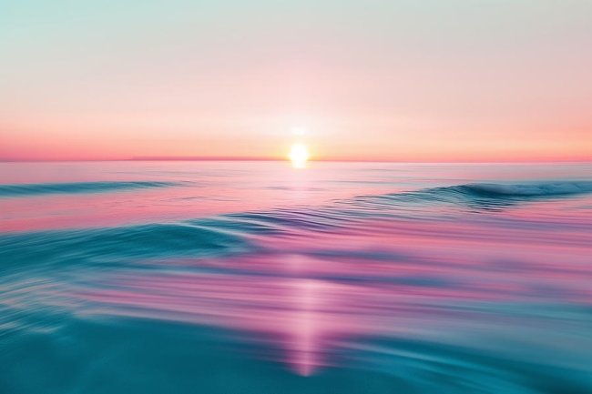 Puesta de sol magenta