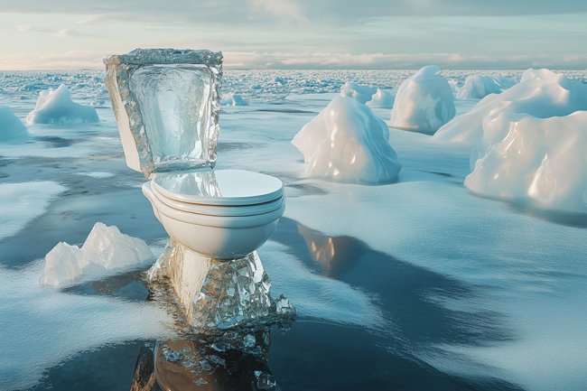 WC en la Antártida