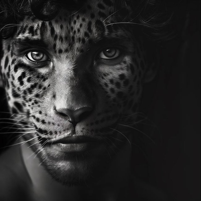 Hombre leopardo