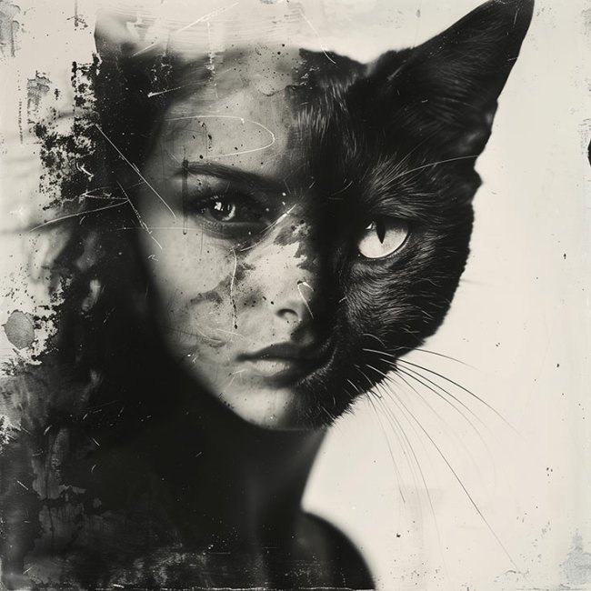 Cat woman vintage
