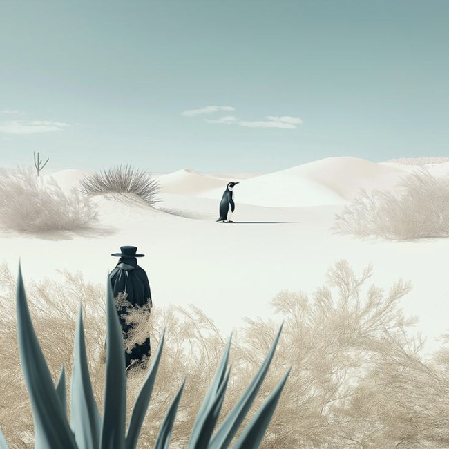 Expiando a un pingüino